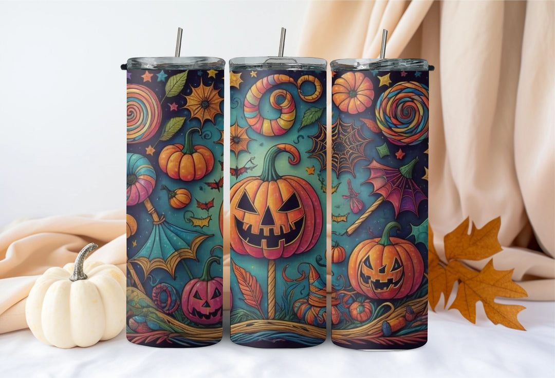 20oz Trippy Pumpkins Tumbler