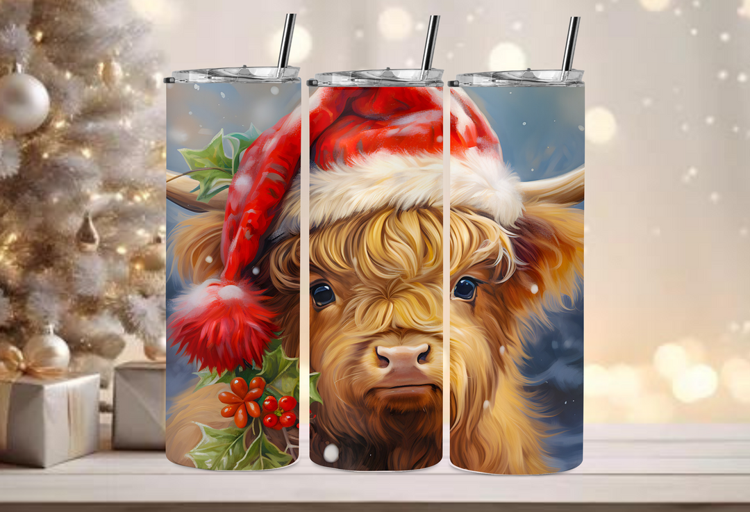 20oz Kuh Holly Weihnachtsmütze Becher