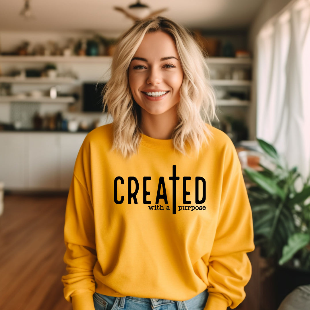 Created With A Purpose Cross Crewneck