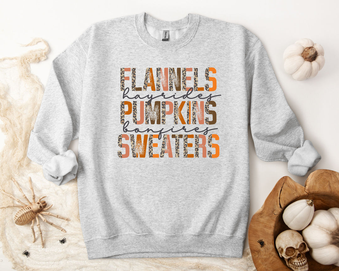 Flannels, Pumpkins, Sweaters Crewneck