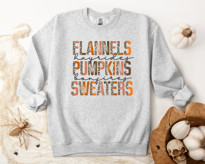 Flannels, Pumpkins, Sweaters Crewneck