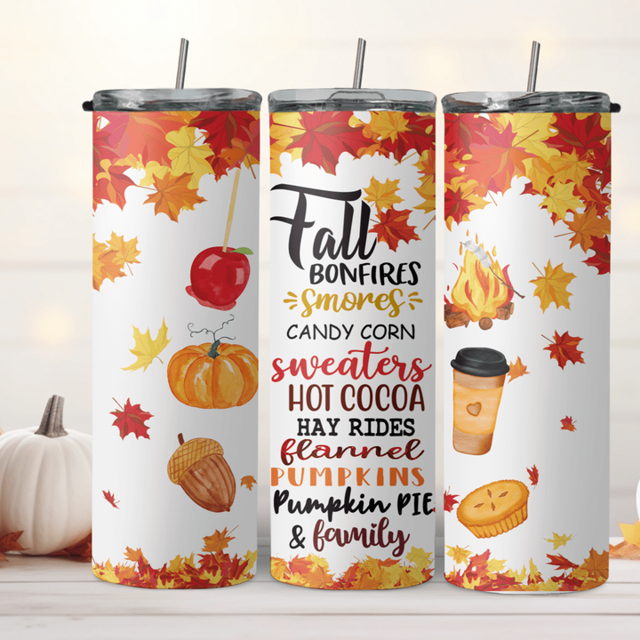 20oz Fall Bonfires Tumbler