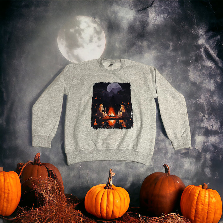 Vintage Ghost Reading Campire Crewneck