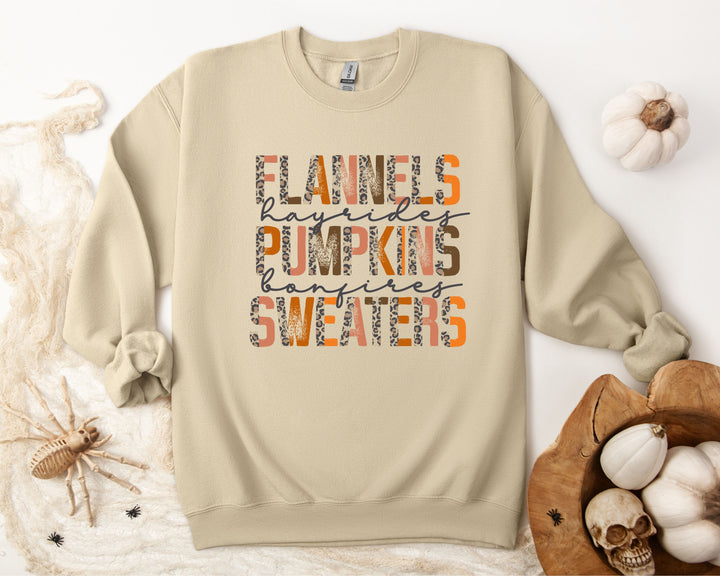 Flannels, Pumpkins, Sweaters Crewneck