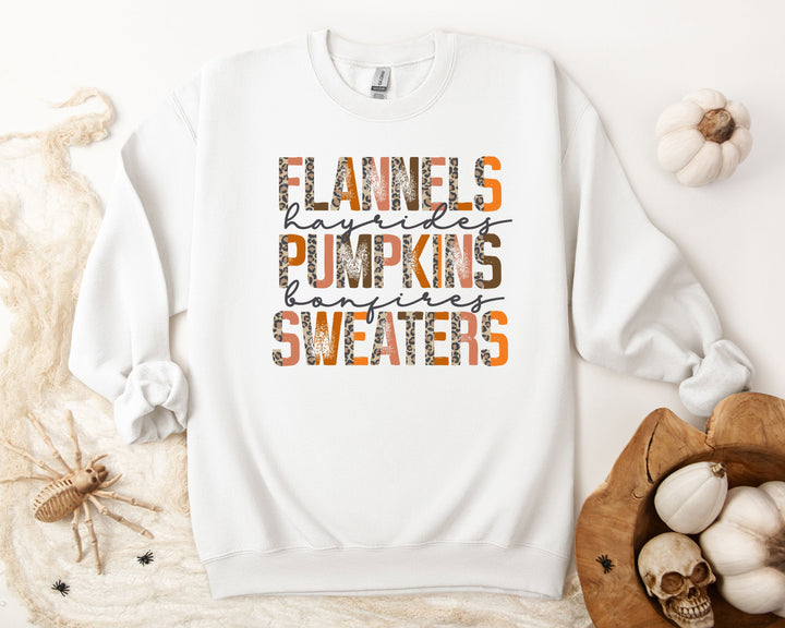 Flannels, Pumpkins, Sweaters Crewneck
