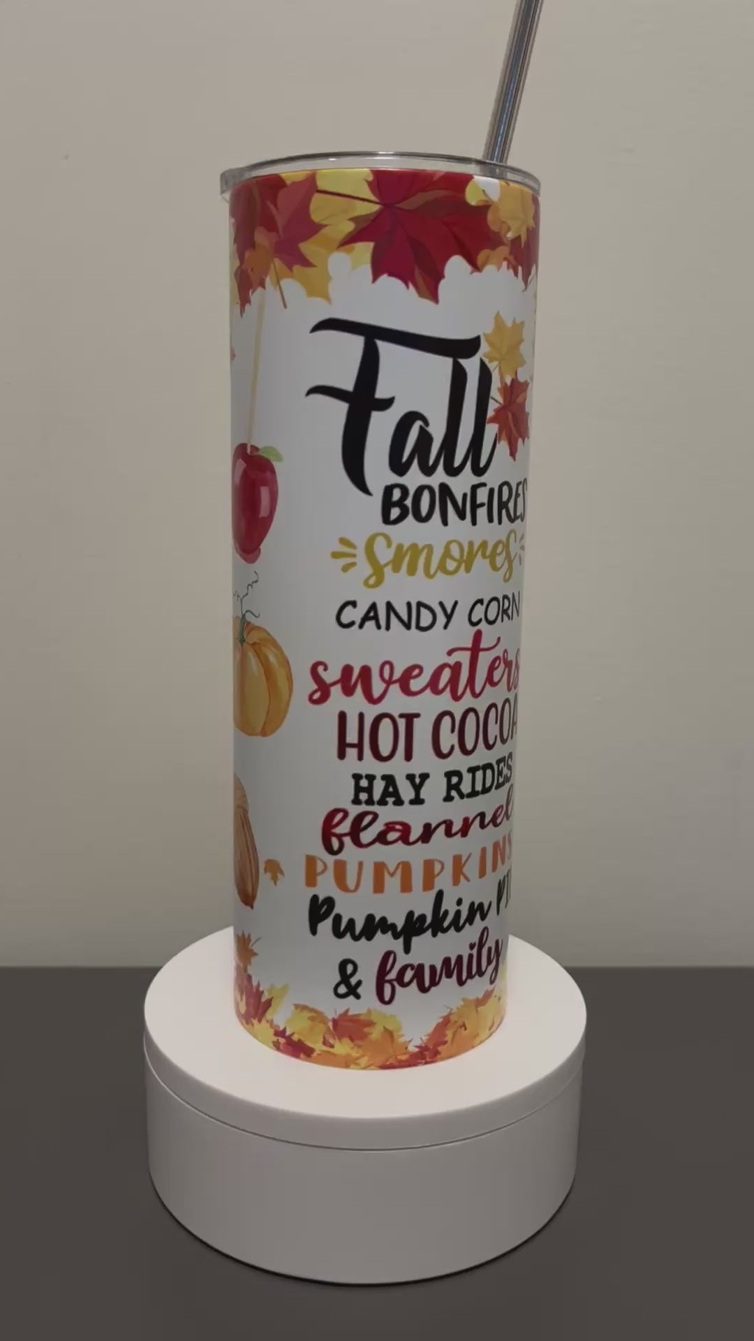 20oz Fall Bonfires Tumbler